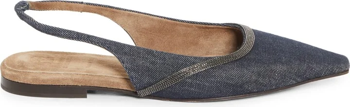 Monili Pointed Toe Slingback Flat - Image 3
