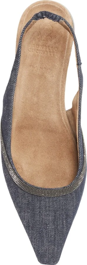 Monili Pointed Toe Slingback Flat - Image 5