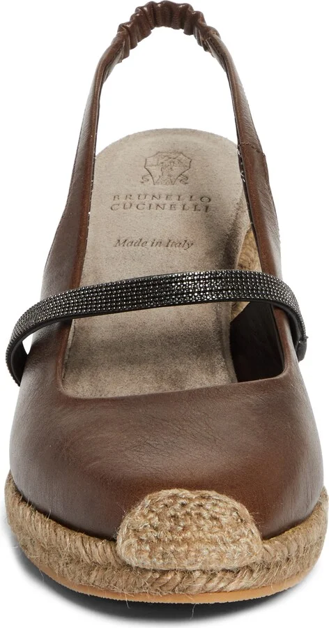 Monili Strap Espadrille Wedge Slingback Pump - Image 2