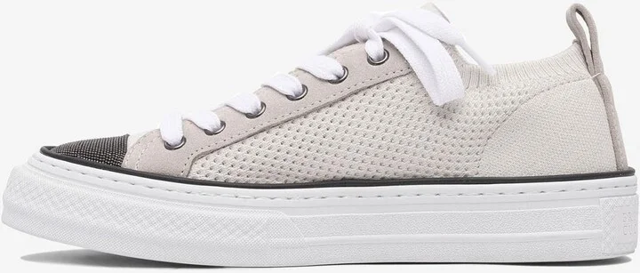 Monili-Toe Knitted Low-Top Sneakers - Image 2