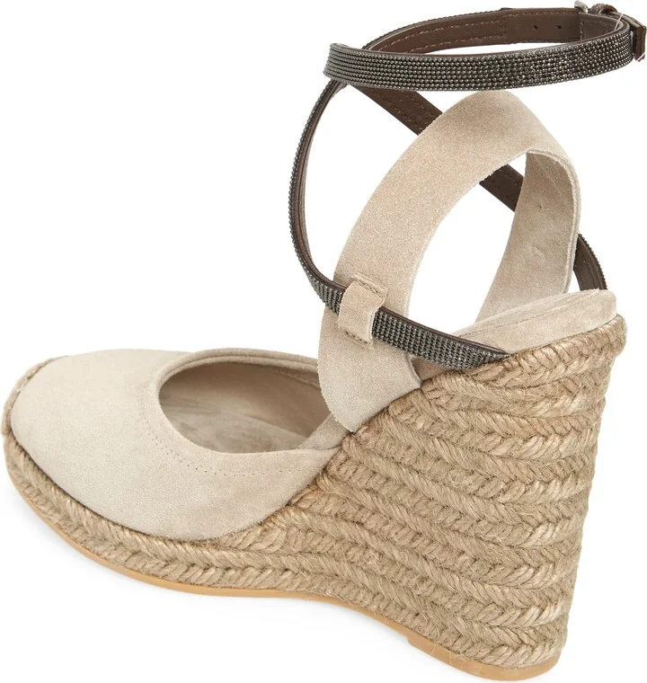 Monili Trim Espadrille Wedge Sandal - Image 2