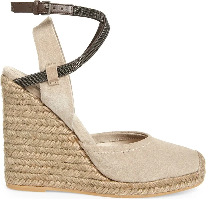 Monili Trim Espadrille Wedge Sandal - Image 3