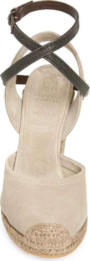 Monili Trim Espadrille Wedge Sandal - Image 4