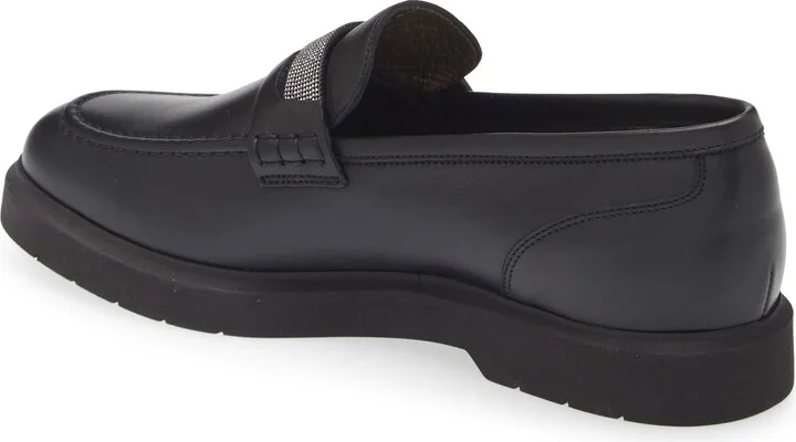 Monili Trim Leather Loafer - Image 2