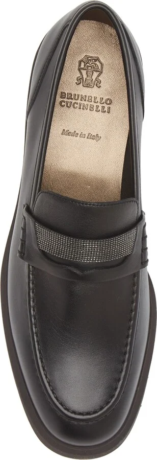Monili Trim Leather Loafer - Image 5