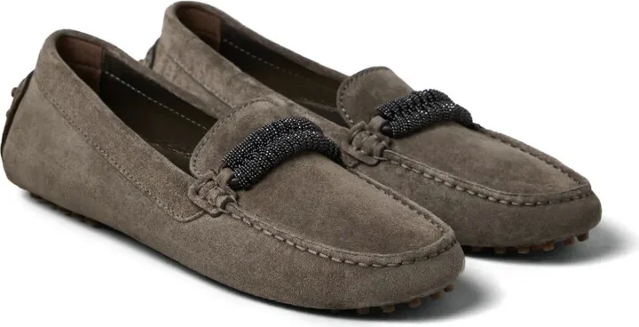 Monili-trim leather loafers - Image 2