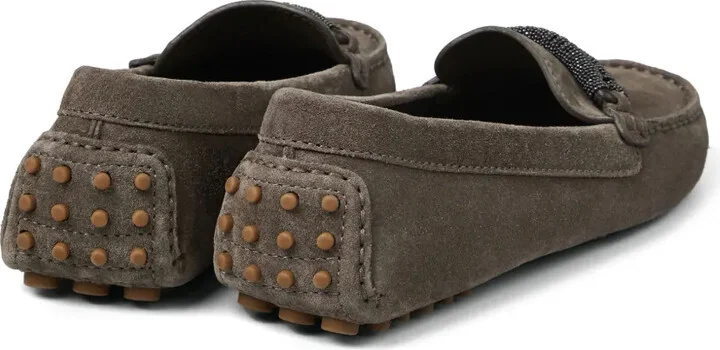 Monili-trim leather loafers - Image 3