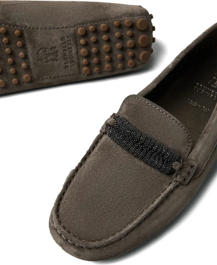 Monili-trim leather loafers - Image 4