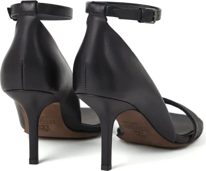 Monili-trim leather sandals - Image 3