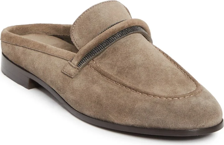 Monili Trim Loafer Mule