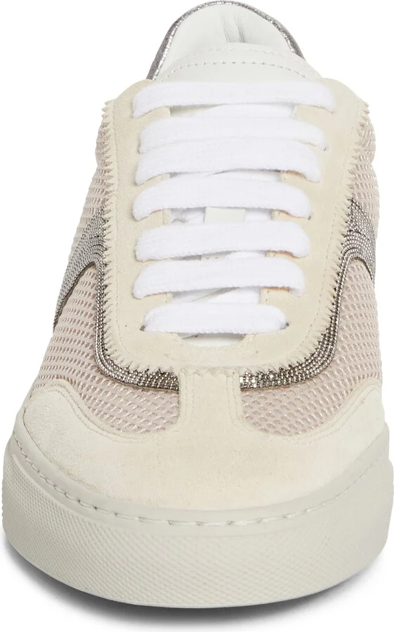 Monili Trim Mixed Media Low Top Sneaker - Image 4