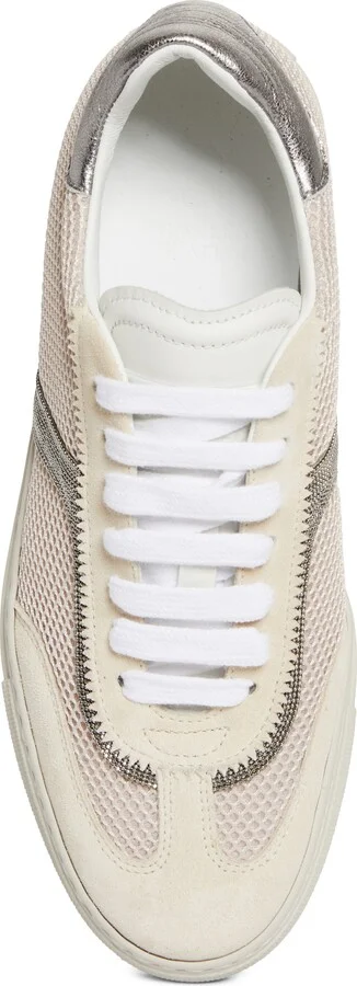 Monili Trim Mixed Media Low Top Sneaker - Image 5