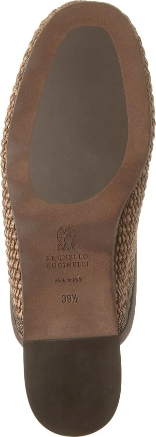 Monili Trim Raffia Mule - Image 6
