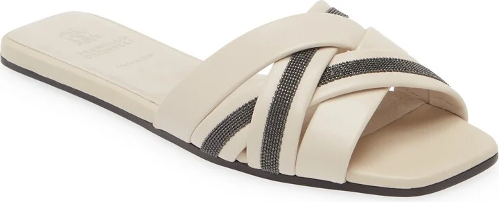 Monili Woven Slide Sandal