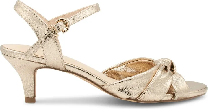 Monique Ankle Strap Kitten Heel Sandal - Image 3