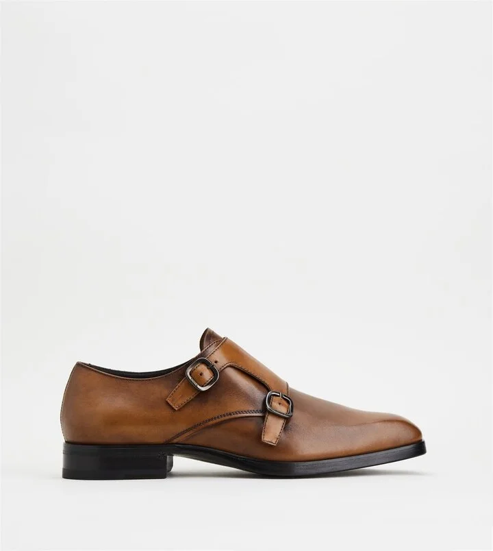 Monkstraps in Leather