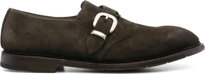 Mono Fibbia suede Monk shoes