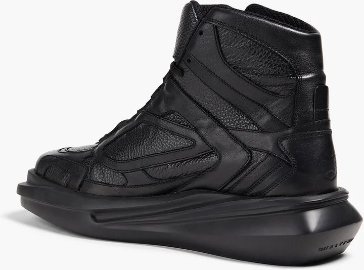 Mono Hiking pebbled-leather high-top sneakers - Image 3