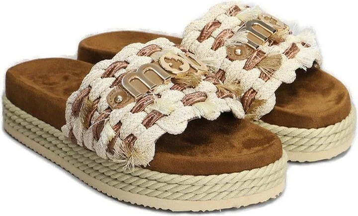 Monoband Rope Fringed Sandals - Image 3