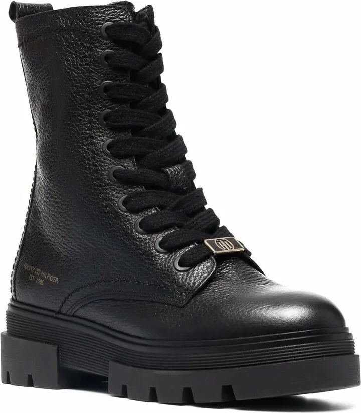 Monochromatic Lace-Up Boots - Image 2