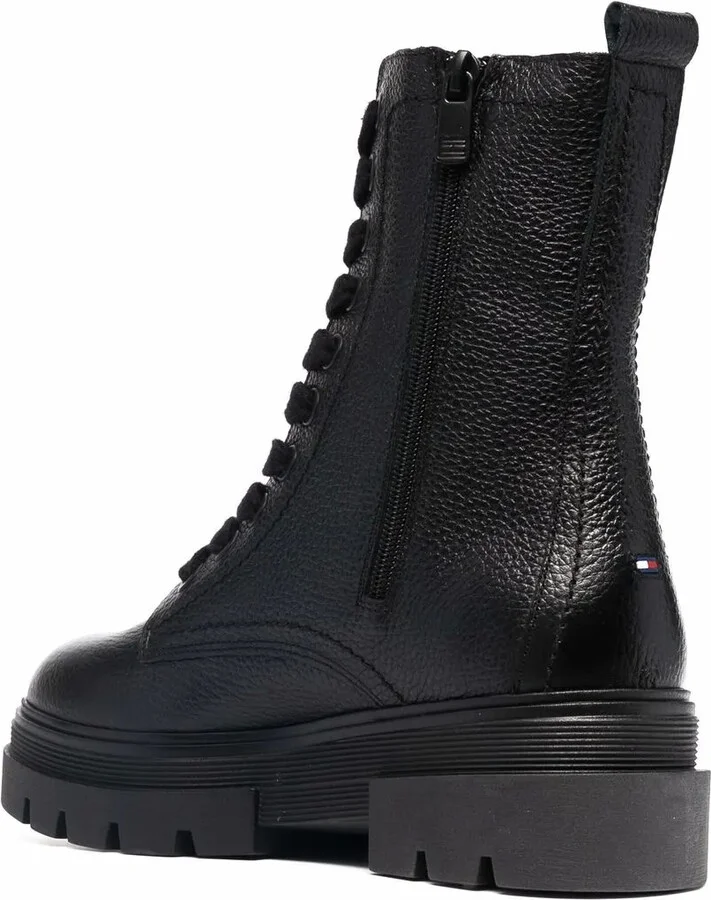 Monochromatic Lace-Up Boots - Image 3