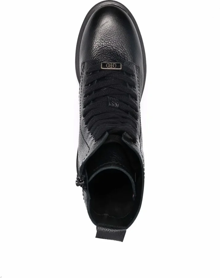 Monochromatic Lace-Up Boots - Image 4