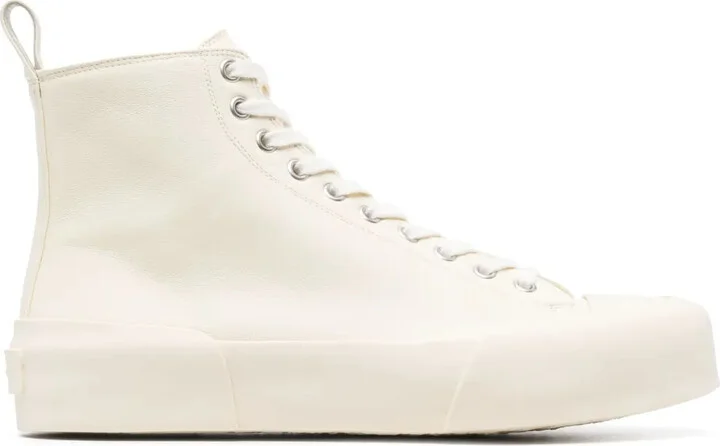 Monochrome High-Top Sneakers