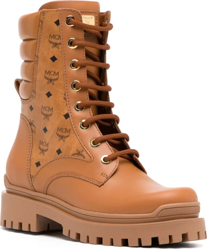 Monogram Ankle Leather Boots - Image 2