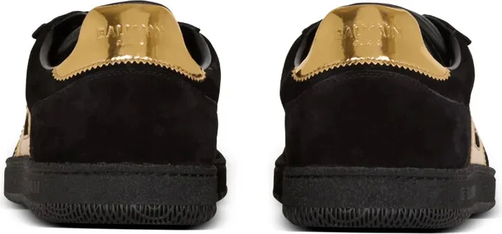 Monogram-Appliqué Suede Sneakers - Image 3