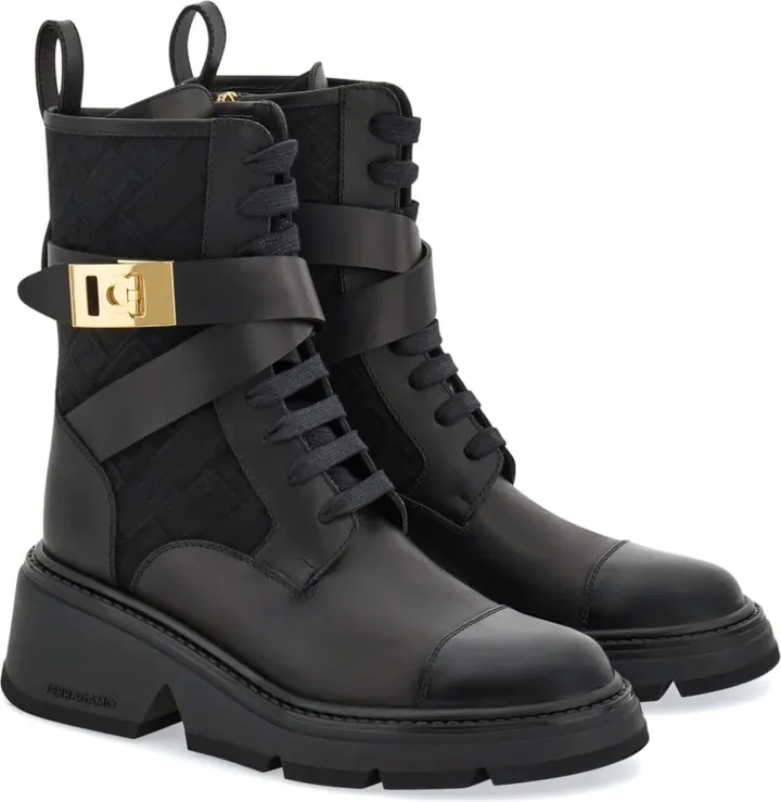 Monogram combat boots - Image 2