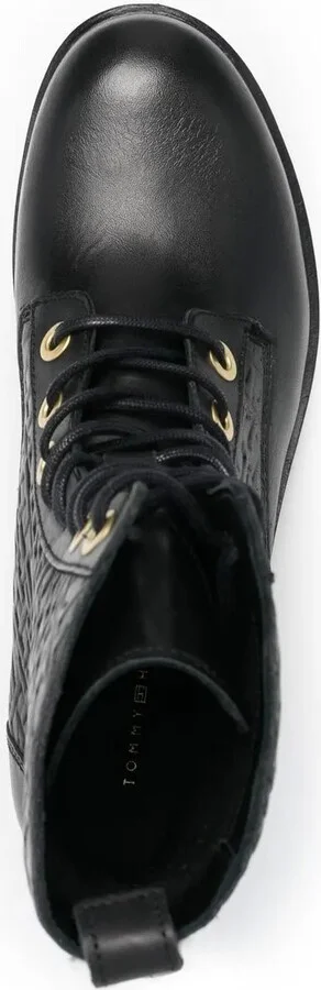Monogram-Embossed Biker Boots - Image 4
