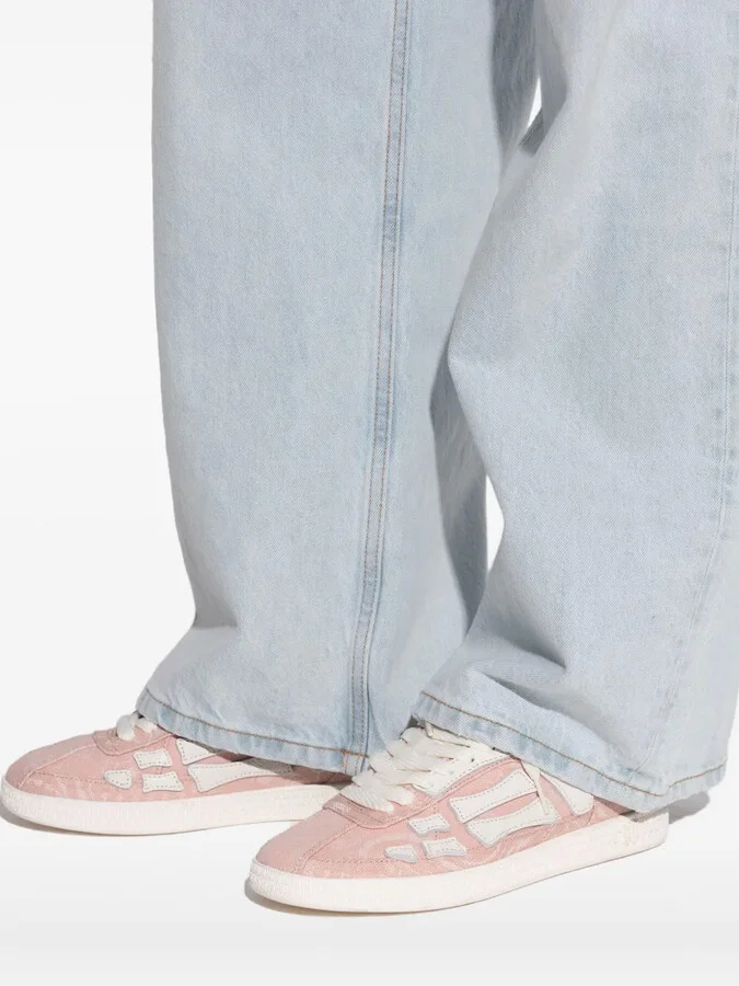 Monogram-Embossed Lace-Up Sneakers - Image 4