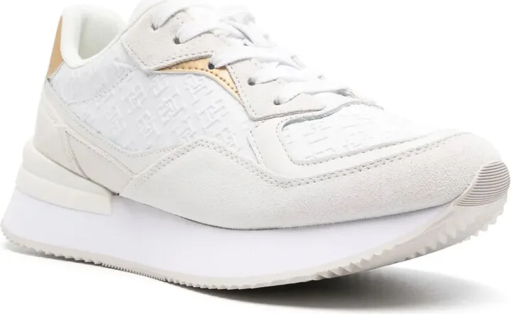 Monogram-Embossed Leather Sneakers - Image 2