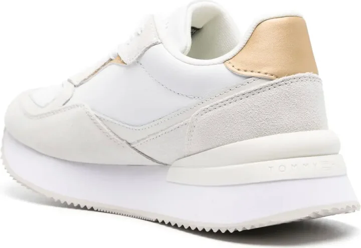 Monogram-Embossed Leather Sneakers - Image 3