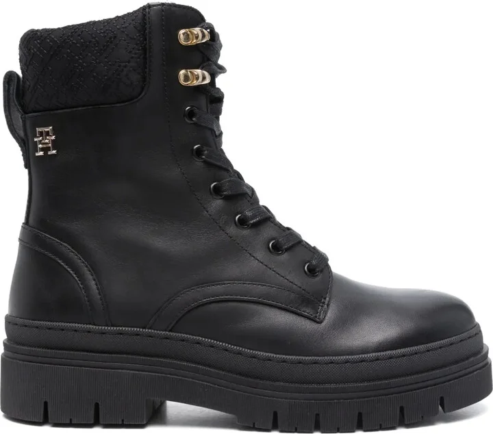Monogram-Embroidered Boots