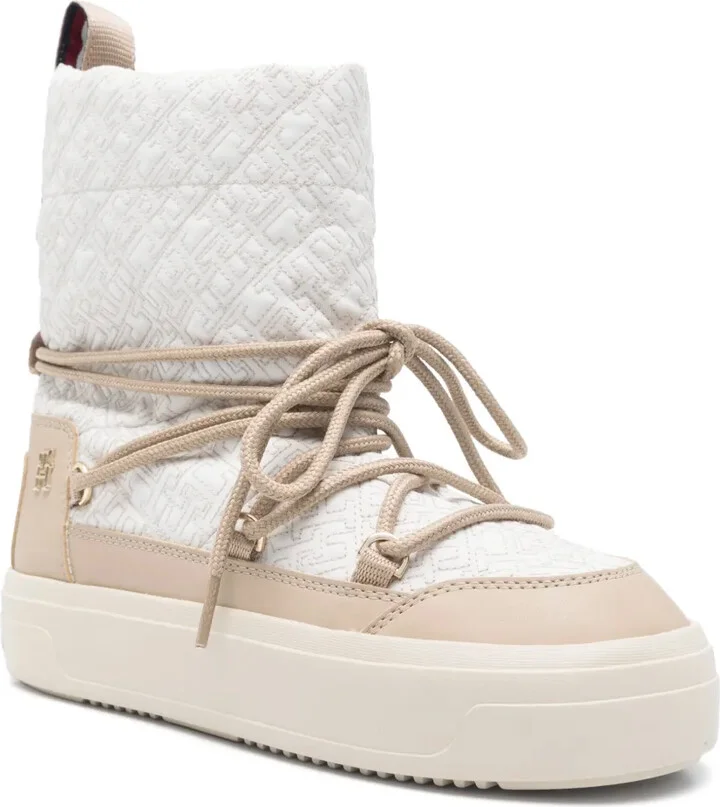 Monogram-Embroidered Snow Boots - Image 2