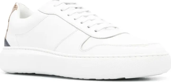 Monogram-Heel Leather Sneakers - Image 2