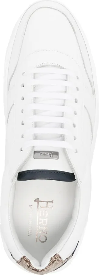 Monogram-Heel Leather Sneakers - Image 4