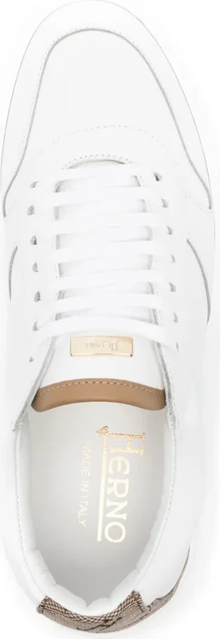 Monogram-Heel Leather Sneakers - Image 4