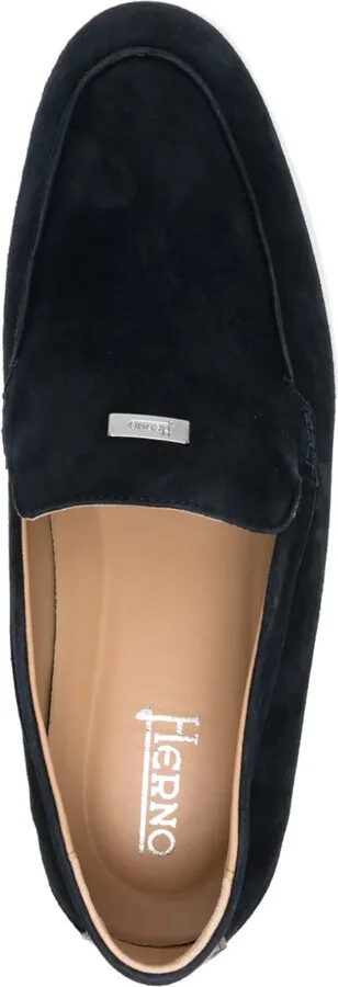 Monogram-Heel Suede Loafers - Image 4