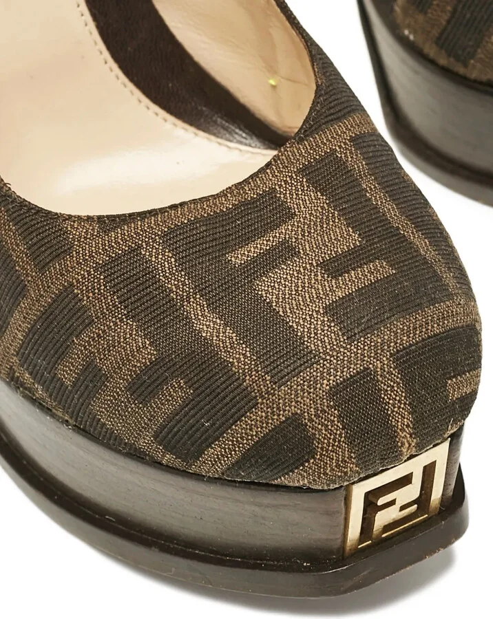 Monogram Heeled Pumps - Image 5