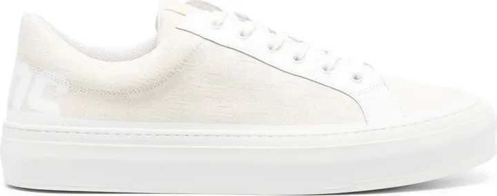 Monogram-Jacquard Low-Top Sneakers