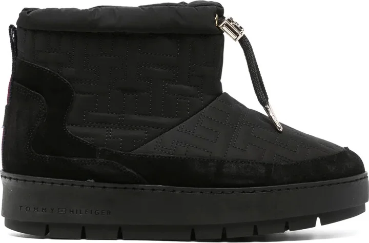 Monogram-Jacquard Platform Snow Boots