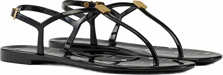 Monogram Jelly Sandals