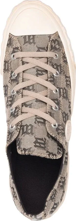 Monogram Lace-Up Sneakers - Image 4