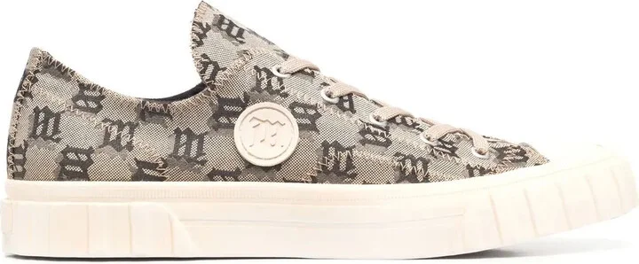Monogram Lace-Up Sneakers