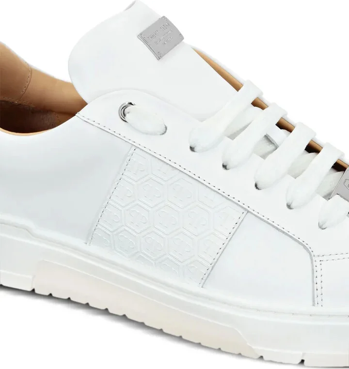 Monogram Leather Sneakers - Image 4
