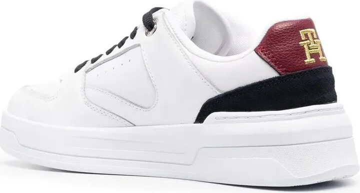 Monogram Low-Top Leather Sneakers - Image 3