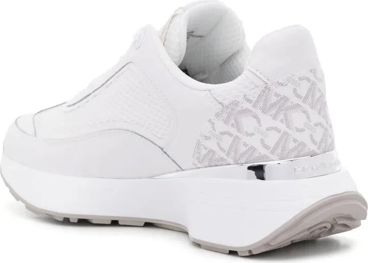 Monogram-Panel Leather Sneakers - Image 3