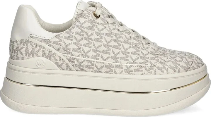 Monogram-Pattern Sneakers
